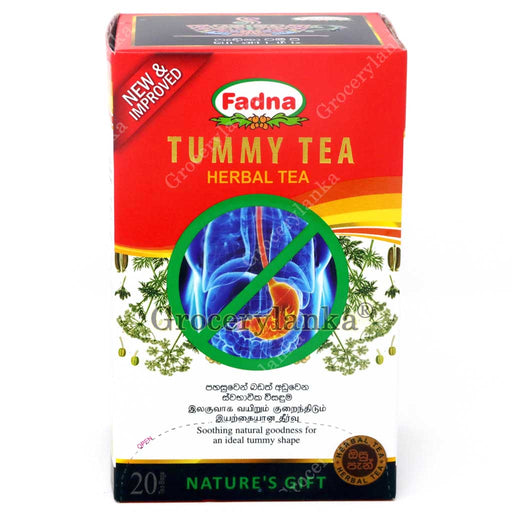 Fadna Tummy Tea - Tummy tea consists of a traditionally accepted formula designed to reduce bloated stomach and regain proper abdominal shape. This tea is ideal to cater proper food digestion, while reducing fat absorption and abdominal discomfort.