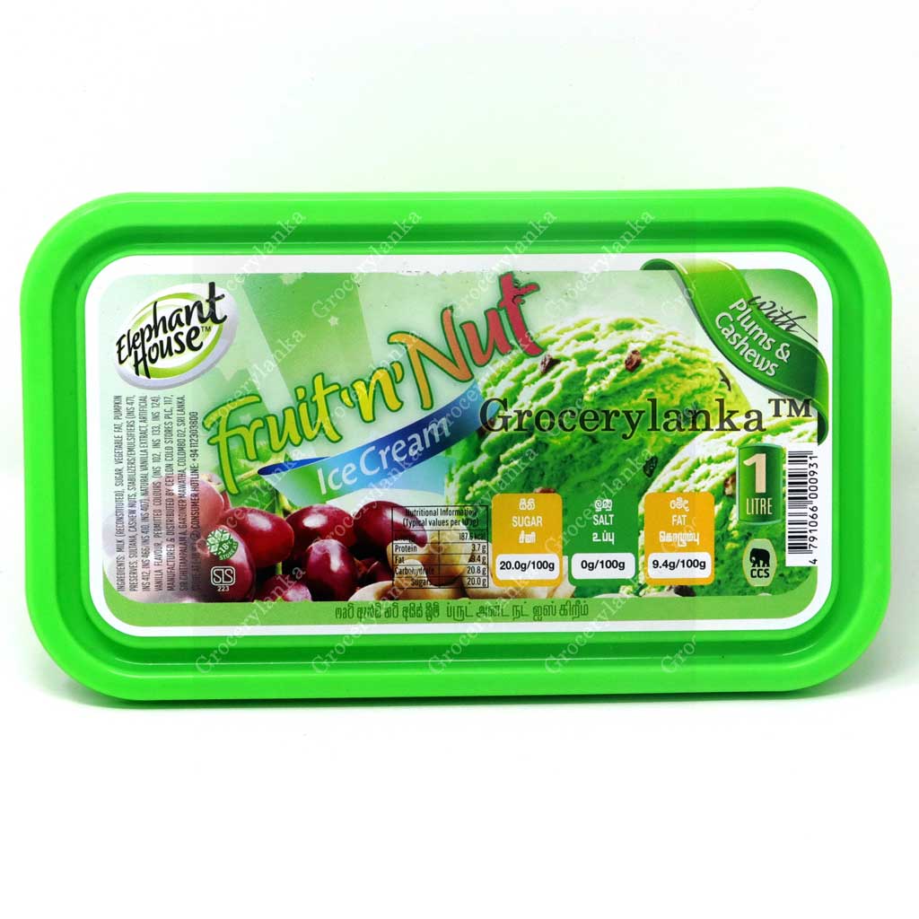 Elephant House Fruit & Nut Ice Cream.