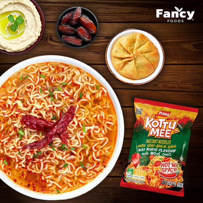 Prima Kottu Mee Instant Noodles Nai Miris Flavor 80g (2.8 oz)
