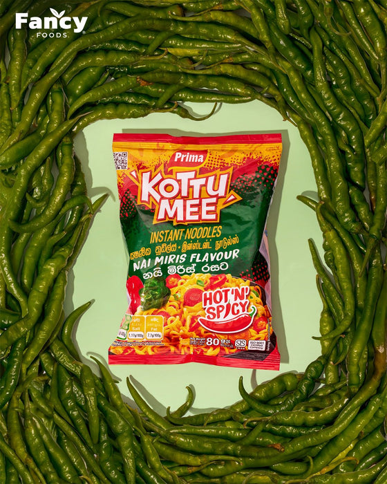 Prima Kottu Mee Instant Noodles Nai Miris Flavor 80g (2.8 oz)