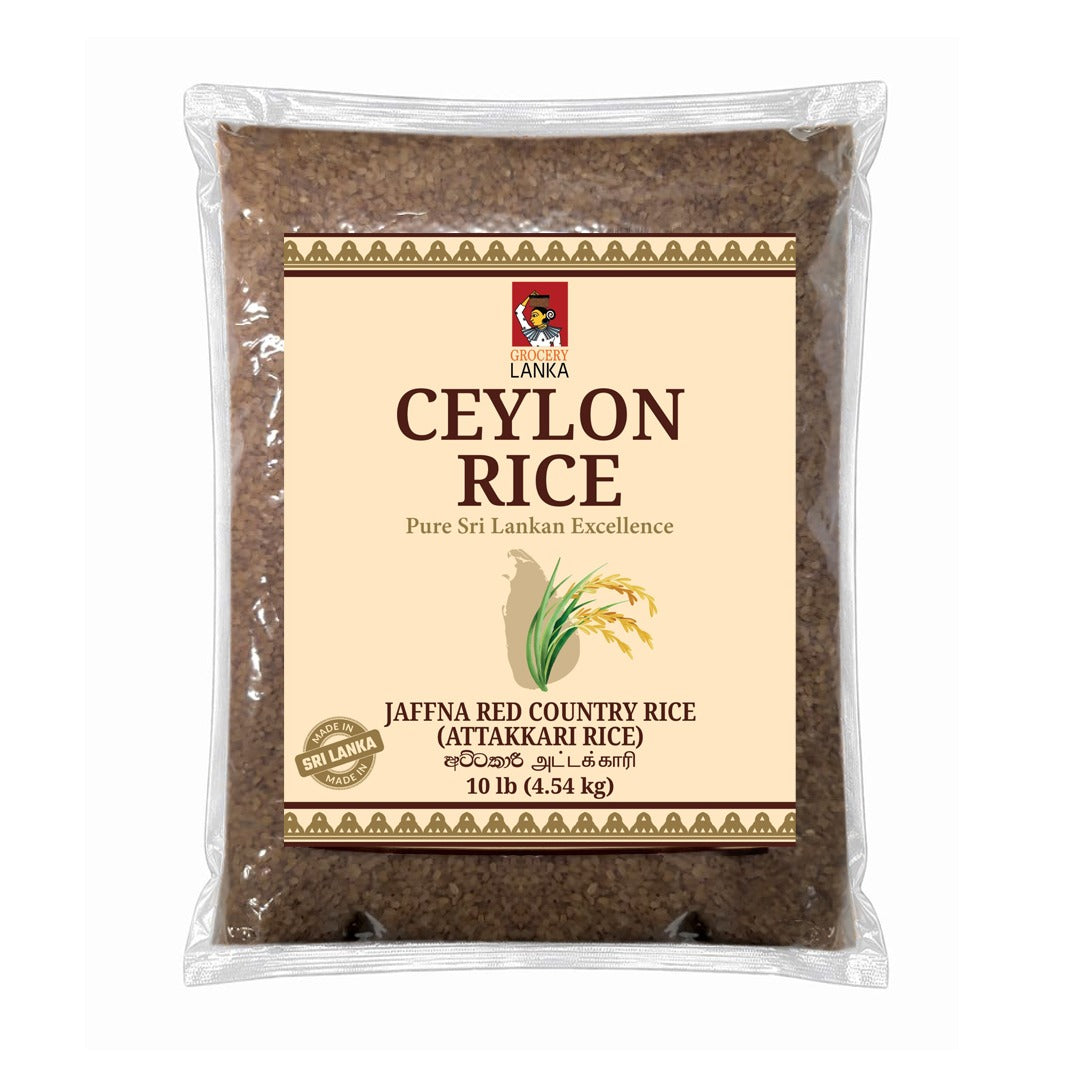 Ceylon Rice Atta Curry Rice 10lb Jaffna Red Country Rice Grocerylanka