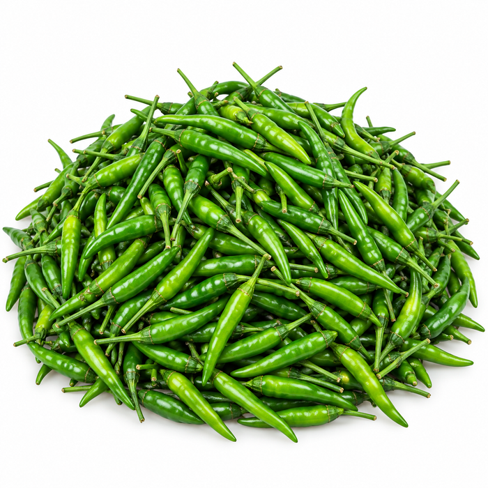 Fresh Green Chilies 225g (0.5 lb) | Grocerylanka