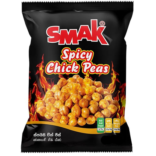 SMAK Spicy Chick Peas 150g pack – crunchy Sri Lankan chili-seasoned chickpeas