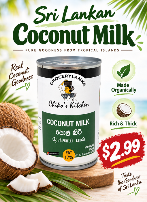 Chiko’s Kitchen Coconut Milk 400ml (13.5 fl oz) | Grocerylanka