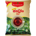A 400g package of Bogawantalawa Extra Tea, featuring a beige and green design with a central illustration of a glass cup filled with dark red tea.
