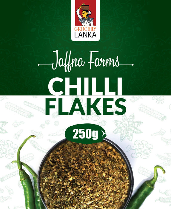 Jaffna Farms Green Chili Flakes 250g