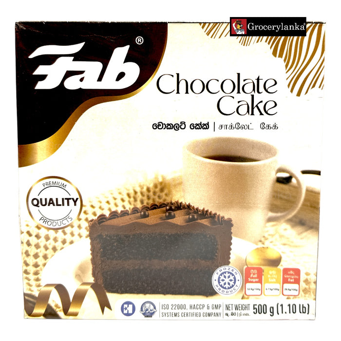 Fab Chocolate Cake 500g - Frozen (In-Store Pickup Only / Please order a separate Frozen Shipping Kit in order to ship this item*)
