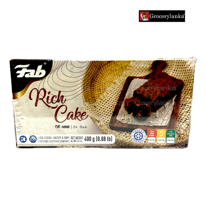 Fab Rich Cake 500g- Frozen (In-Store Pickup Only / Please order a separate Frozen Shipping Kit in order to ship this item*)