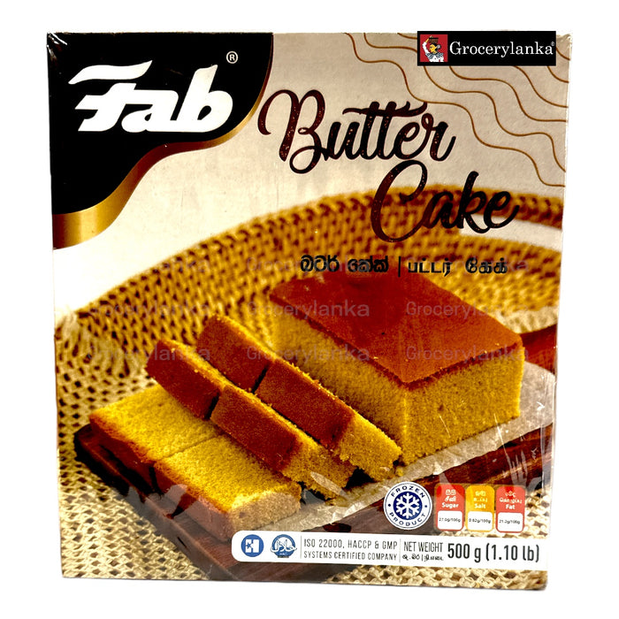 Fab Butter Cake 500g- Frozen (In-Store Pickup Only / Please order a separate Frozen Shipping Kit in order to ship this item*)