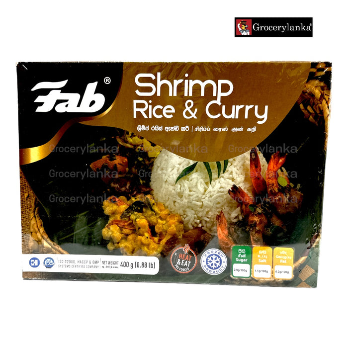Fab Shrimp Rice & Curry - Frozen (In-Store Pickup Only / Please order a separate Frozen Shipping Kit in order to ship this item*)
