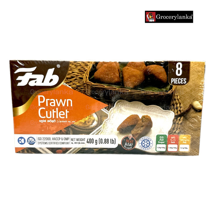 Fab Prawn Cutlet 400g- Frozen (In-Store Pickup Only / Please order a separate Frozen Shipping Kit in order to ship this item*)
