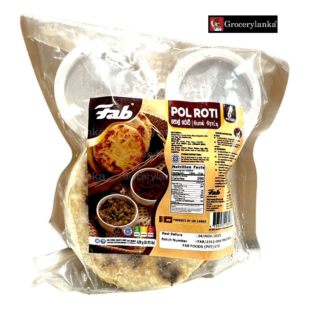 Fab Pol Rotti 420g- Frozen (In-Store Pickup Only / Please order a sepa ...