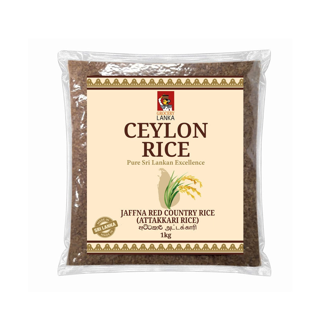 Contry Rice Ceylon Attakkari Rice 1kg Jaffna Red Country Rice — Grocerylanka
