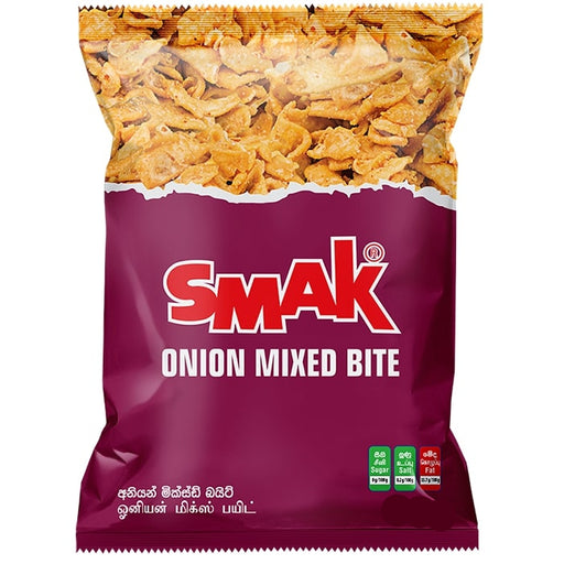 SMAK Onion Mixed Bite 150g pack – crispy onion and sesame seed Sri Lankan snack