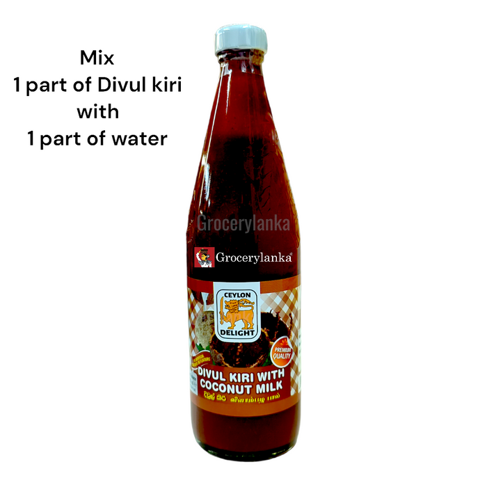 Ceylon Delight Divul Kiri with Coconut Milk 750ml