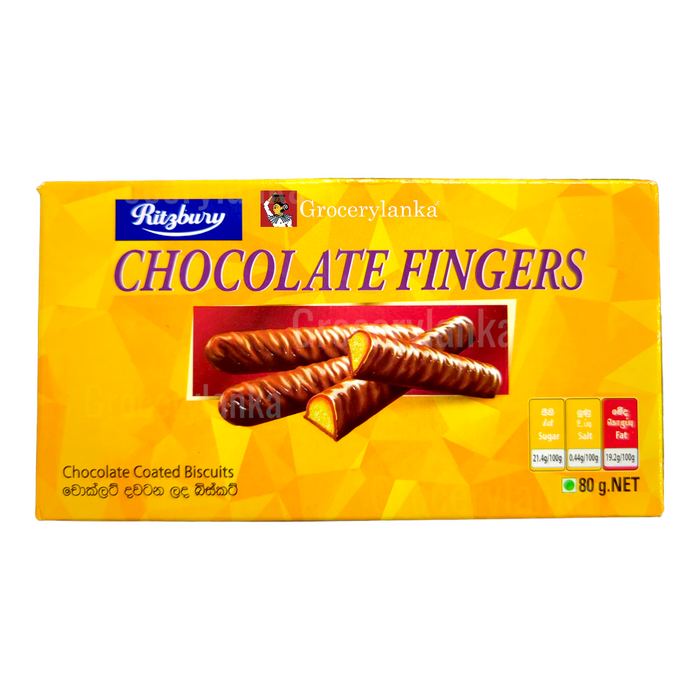 Ritzbury Chocolate Fingers 80g