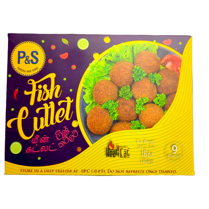P&S Fish Cutlet 9Pcs - Frozen (In-Store Pickup Only / Please order a separate Frozen Shipping Kit in order to ship this item*)