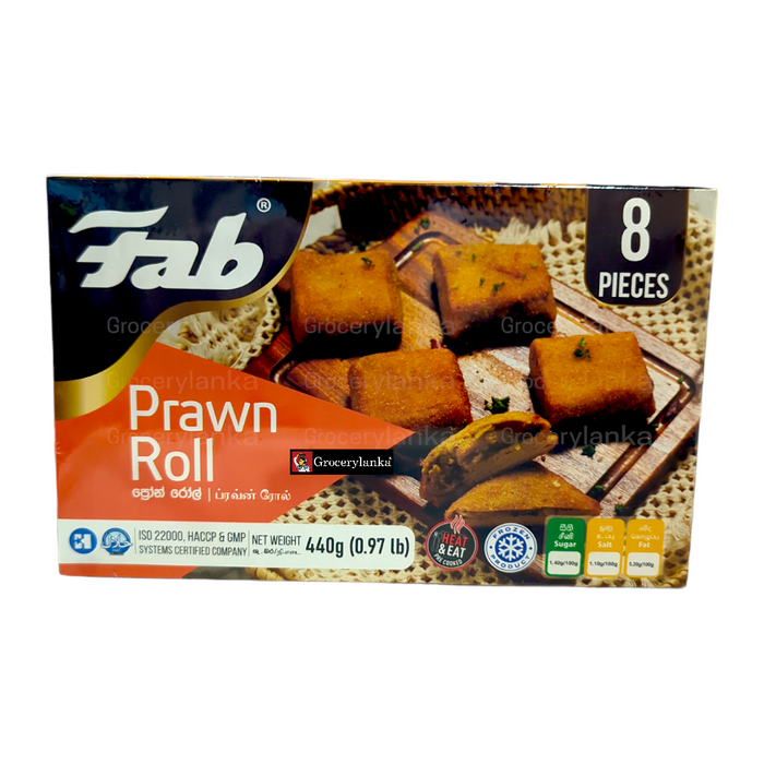 Fab Prawn Rolls 8Pcs - Frozen (In-Store Pickup Only / Please order a separate Frozen Shipping Kit in order to ship this item*)