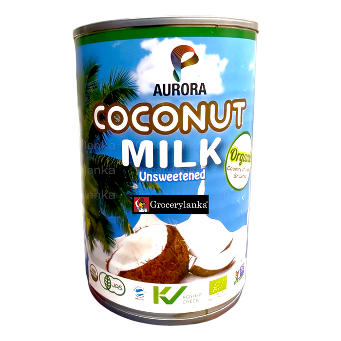 Aurora Organic Coconut Milk  400ml | Product of Sri Lanka