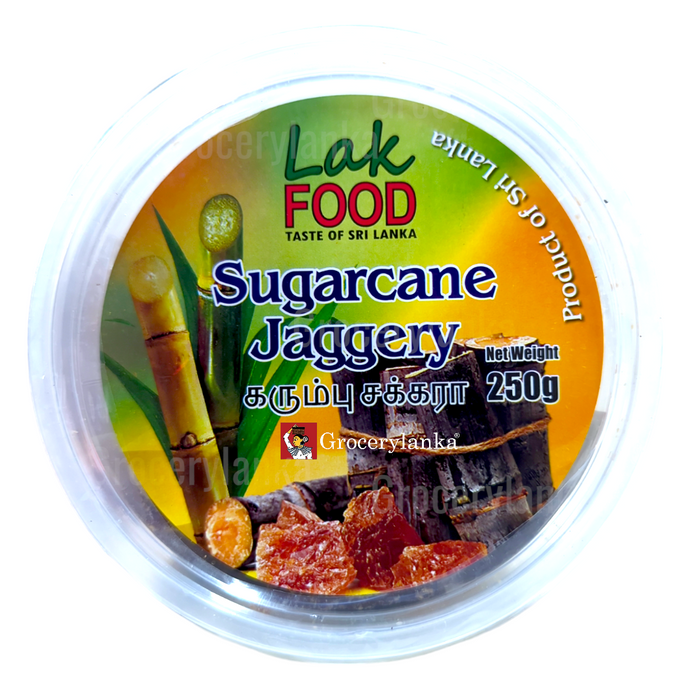 Lakfood Sugarcane Jaggery Cubes 250g - "උක් හකුරු"