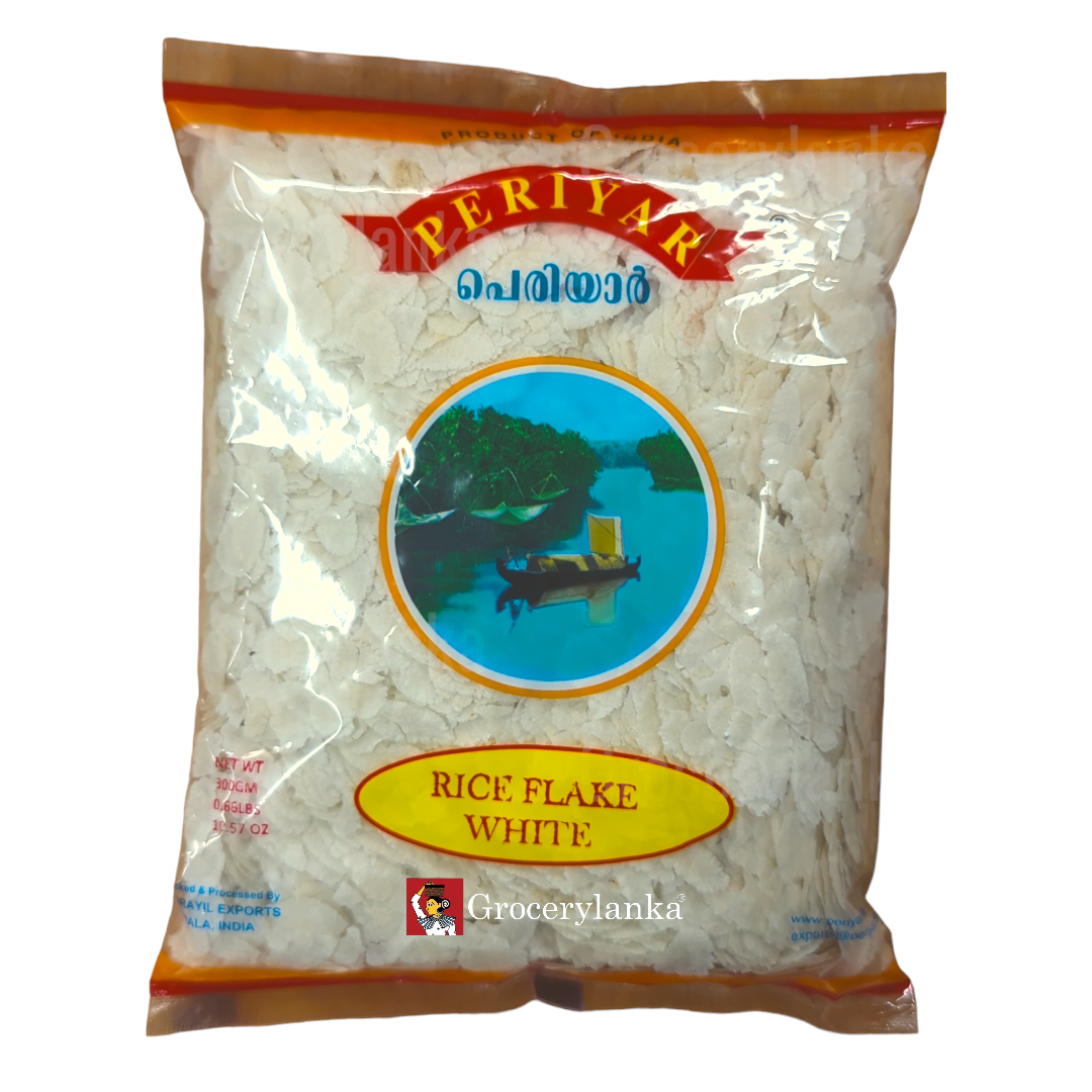 White Rice Flakes Periyar White Rice Flakes - Habala Pethi 300g — Grocerylanka