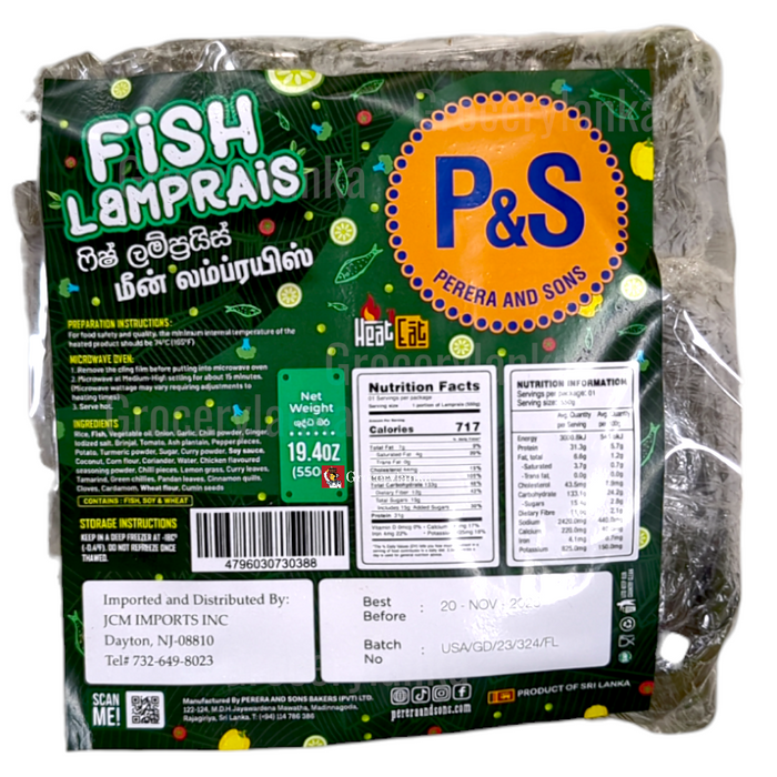P&S Fish Lamprais - Frozen (In-Store Pickup Only / Please order a separate Frozen Shipping Kit in order to ship this item*)