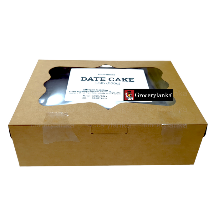 Date Cake by Susee 1.5lb (600g), Homemade Date Cake — Grocerylanka