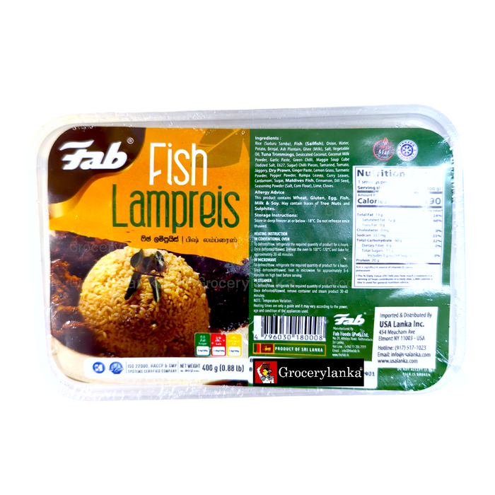 Fab Fish Lamprais - Frozen (In-Store Pickup Only / Please order a separate Frozen Shipping Kit in order to ship this item*)