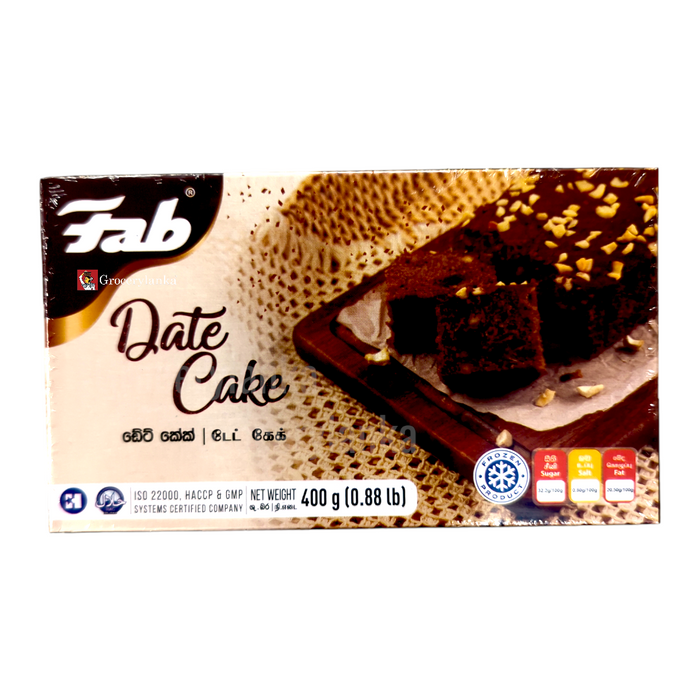Fab Date Cake 700g - Frozen (In-Store Pickup Only / Please order a separate Frozen Shipping Kit in order to ship this item*)