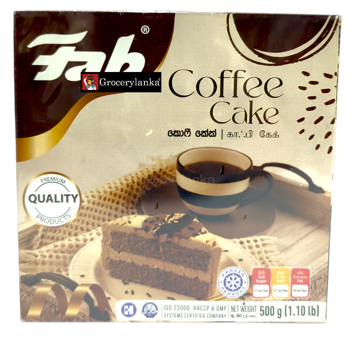 Fab Coffee Cake 500g - Frozen (In-Store Pickup Only / Please order a separate Frozen Shipping Kit in order to ship this item*)