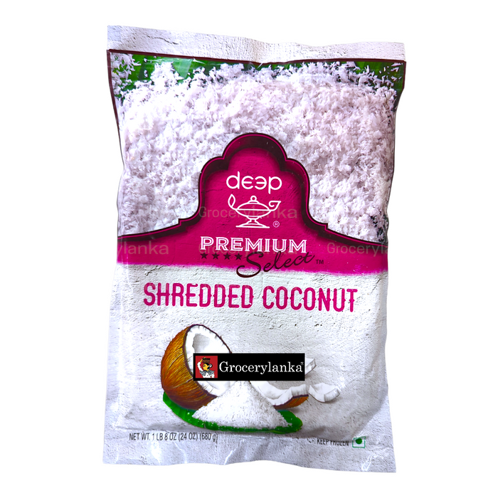 Deep Frozen Grated Coconut 1.5LB(680g)- Frozen (In-Store Pickup Only / Please order a separate Frozen Shipping Kit in order to ship this item*)