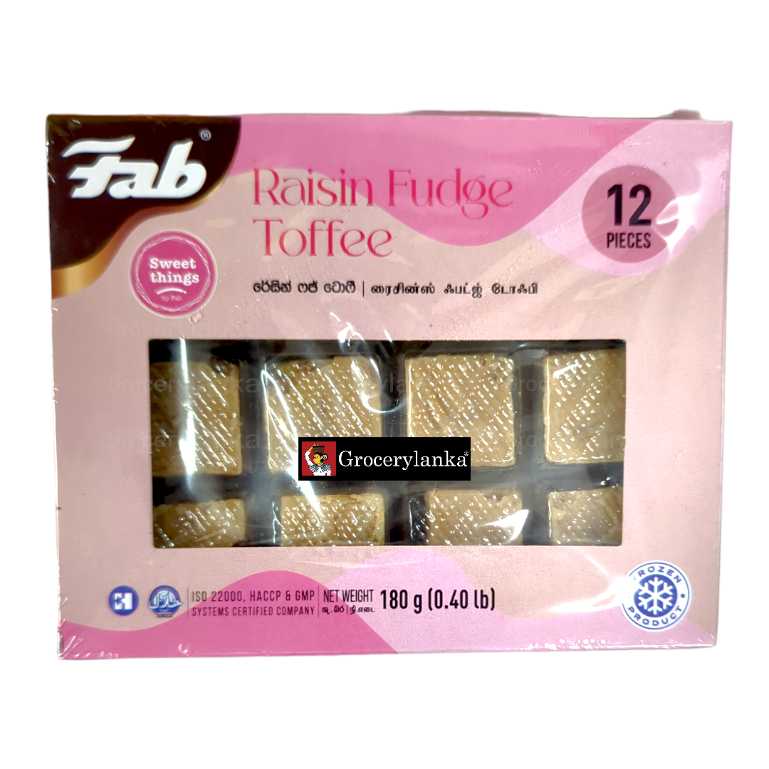 Fab Raisin Fudge Toffee 12Pc — Grocerylanka