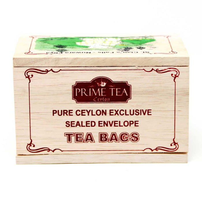 Prime Tea Ceylon Apple Tea in Wooden Gift Box - 25 Tea Bags