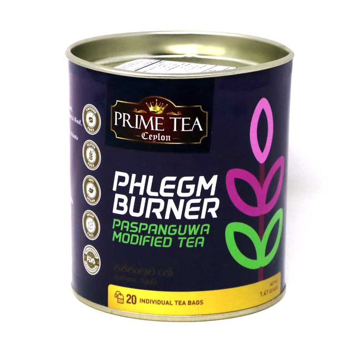 Prime Tea Ceylon Phlegm Burner 20 Bags | Paspanguwa Modified Tea