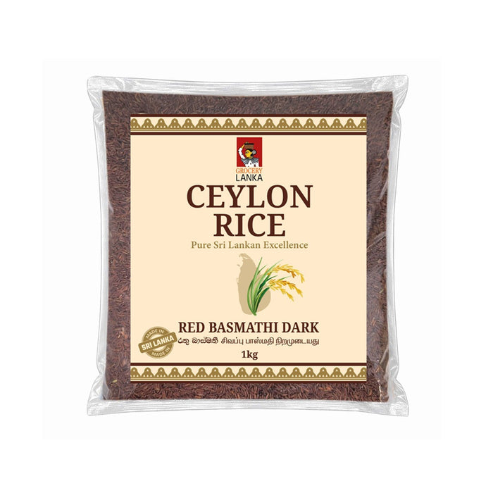 Ceylon Rice Red Basmathi Dark 1kg (2.2 lb) | Grocerylanka