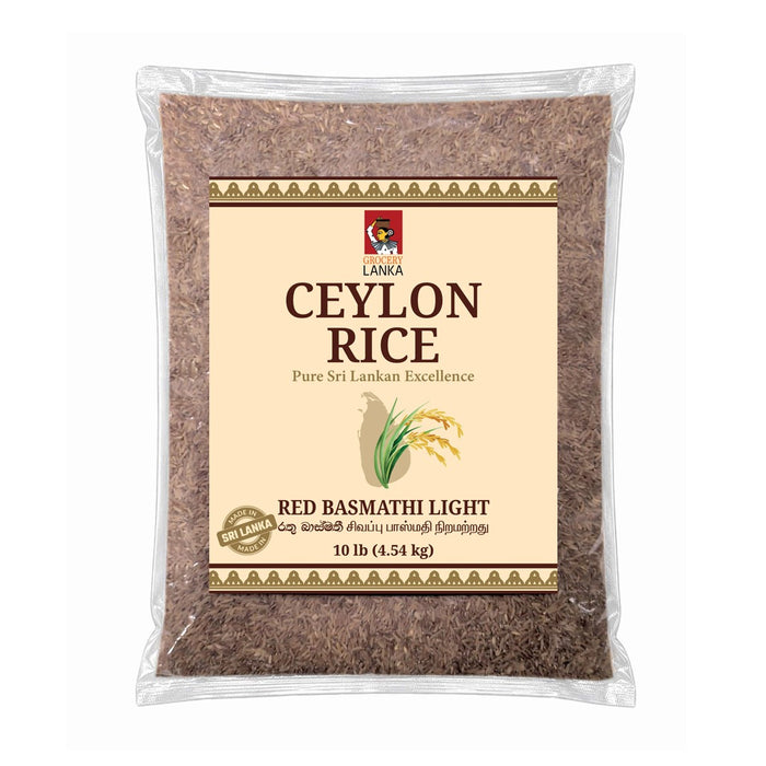Ceylon Rice Red Basmathi Light 10lb (4.5 kg) | Grocerylanka