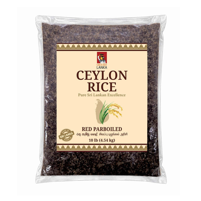 Ceylon Rice Red Parboiled Rice 10lb (4.5 kg) | Grocerylanka