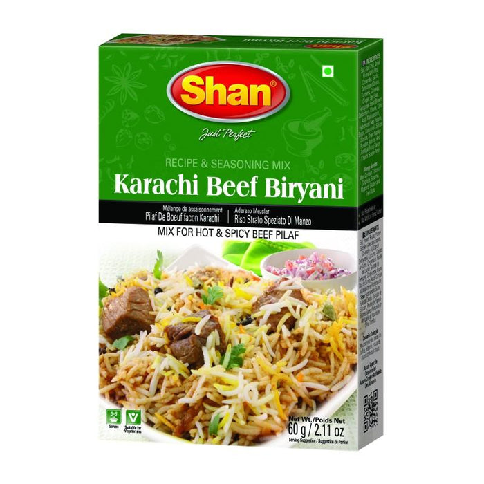 Shan Karachi Beef Biriyani Mix 60g (2.1 oz)