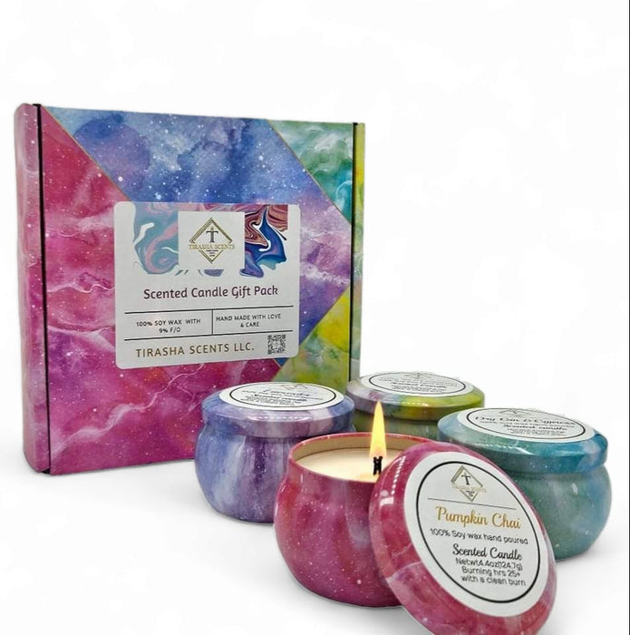 Trisha Scents - Scented Candle Gift Pack - 4 scents