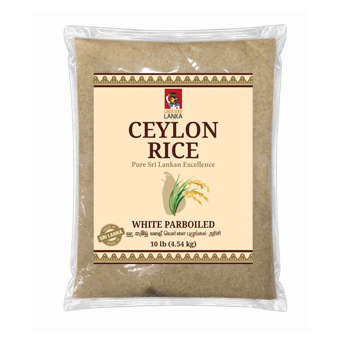 Ceylon Rice White Parboiled Rice 10lb (4.5 kg) | Grocerylanka