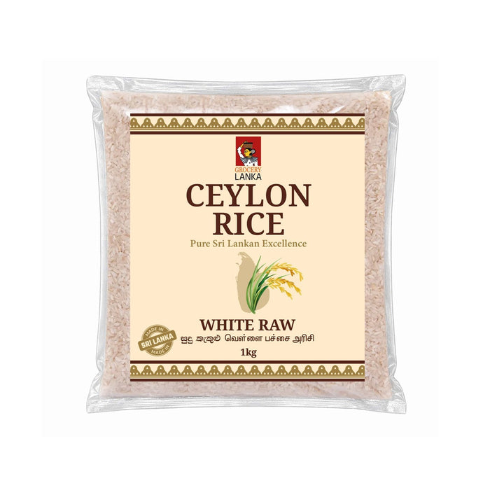 Ceylon Rice White Raw Rice - Kiribath Rice 1kg (2.2 lb) | Grocerylanka