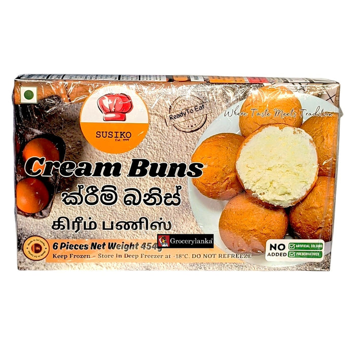 Susiko Cream Buns 454g (1.0 lb) (6 Pcs) - Frozen (In-Store Pickup Only / Please order a separate Frozen Shipping Kit in order to ship this item*)