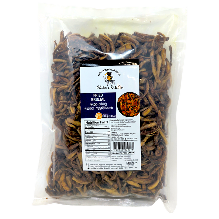 Chiko’s Kitchen Fried Brinjal 300g (10.58 oz)