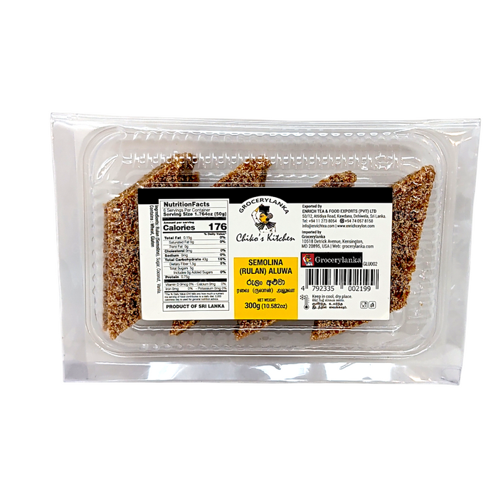 Chiko’s Kitchen Rulan (Semolina) Aluwa 300g (10.58 oz) | Grocerylanka