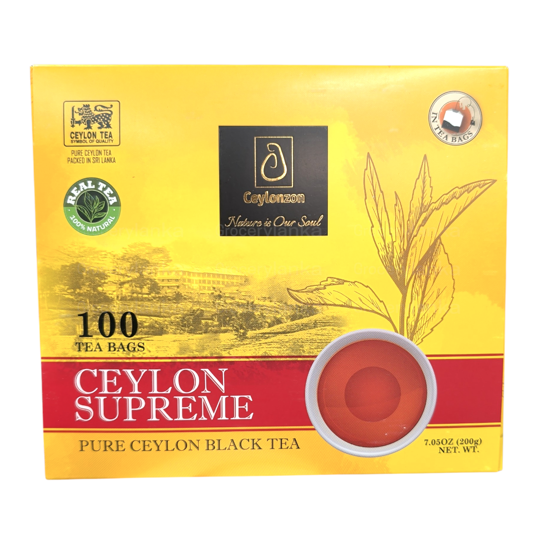 Ceylonzon Pure Ceylon Black Tea 100 Tea Bags — Grocerylanka