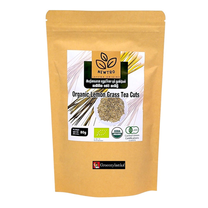 Newtro Organic Lemongrass Tea Cuts 80g (2.8 oz) | Grocerylanka