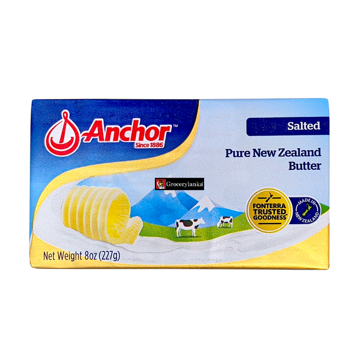 Anchor Salted Butter 227g (8 oz) – Product of New Zealand - Frozen (In-Store Pickup Only / Please order a separate Frozen Shipping Kit in order to ship this item*)