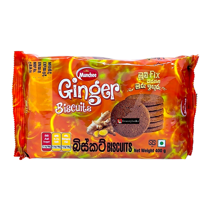 Munchee Ginger Biscuit 400g	(Large Pack)