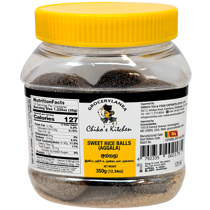 Chiko’s Kitchen Aggala (Sweet Rice Balls) 350g (12.35 oz) | Grocerylanka