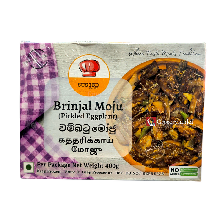 Susiko Brinjal Moju 400g (14.1 oz) - Frozen (In-Store Pickup Only / Please order a separate Frozen Shipping Kit in order to ship this item*)
